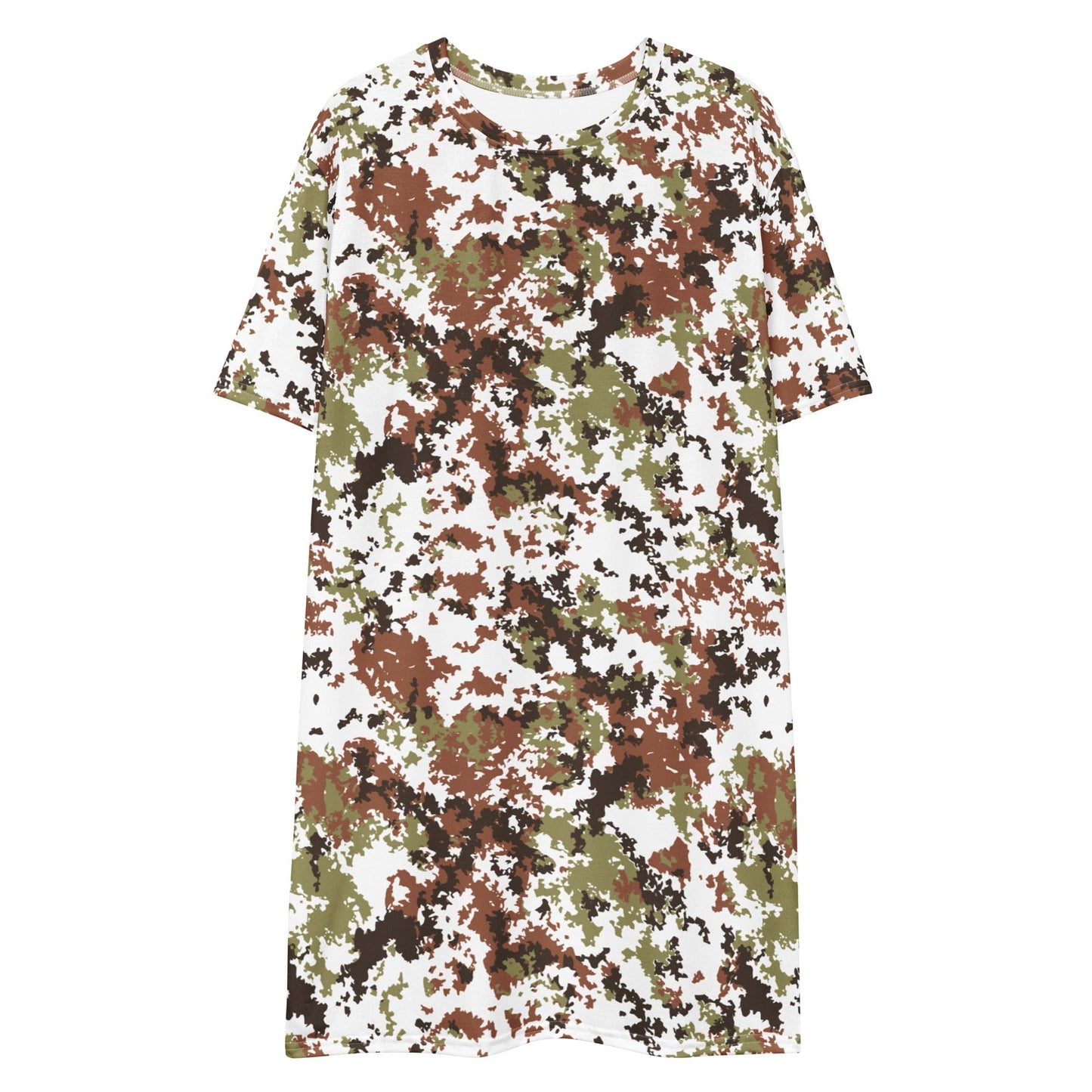 Italian Mimetico Vegetata Alpine CAMO T-shirt dress - Womens T-Shirt Dress