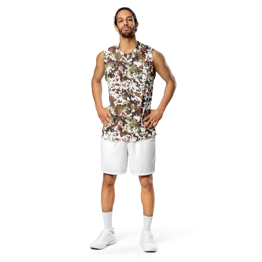 Italian Mimetico Vegetata Alpine CAMO unisex basketball jersey - Unisex Basketball Jersey