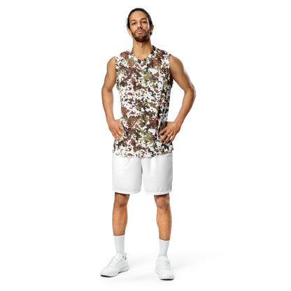 Italian Mimetico Vegetata Alpine CAMO unisex basketball jersey - Unisex Basketball Jersey