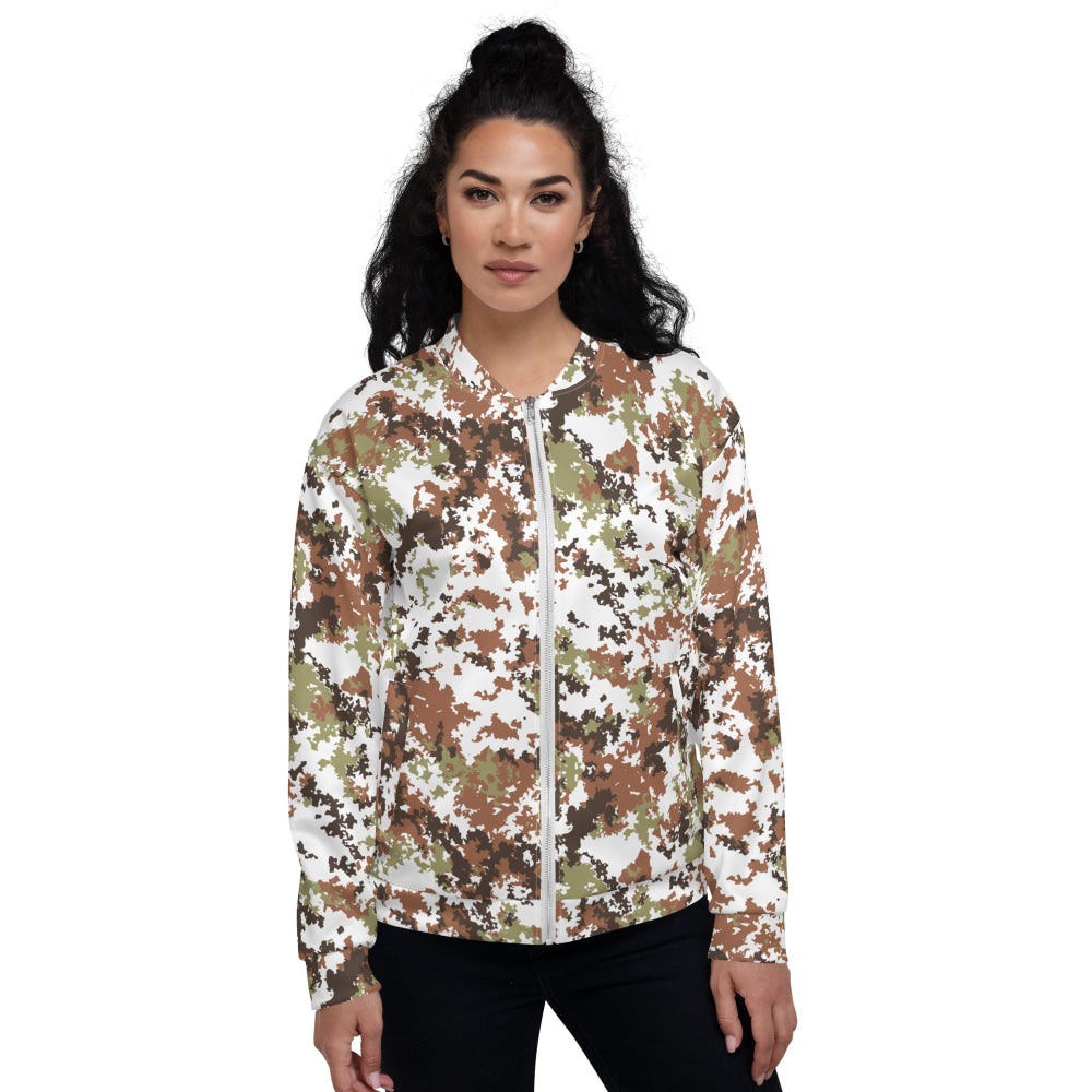 Italian Mimetico Vegetata Alpine CAMO Unisex Bomber Jacket