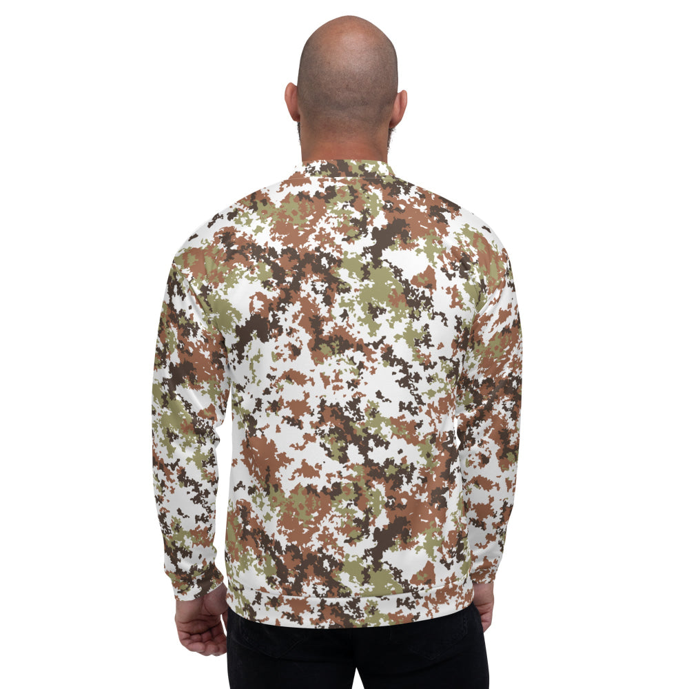 Italian Mimetico Vegetata Alpine CAMO Unisex Bomber Jacket