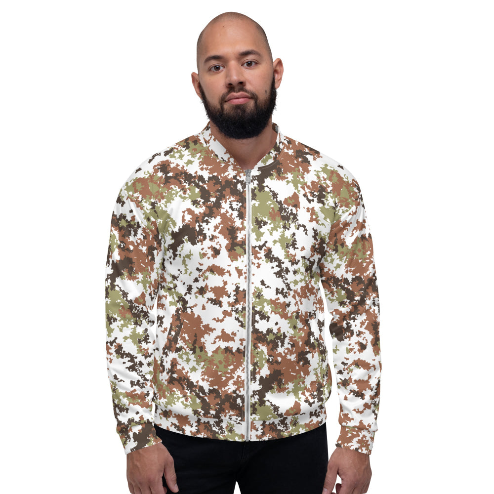 Italian Mimetico Vegetata Alpine CAMO Unisex Bomber Jacket