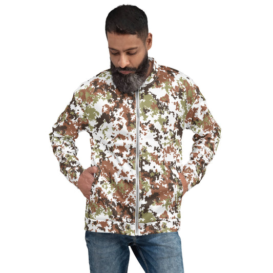 Italian Mimetico Vegetata Alpine CAMO Unisex Bomber Jacket