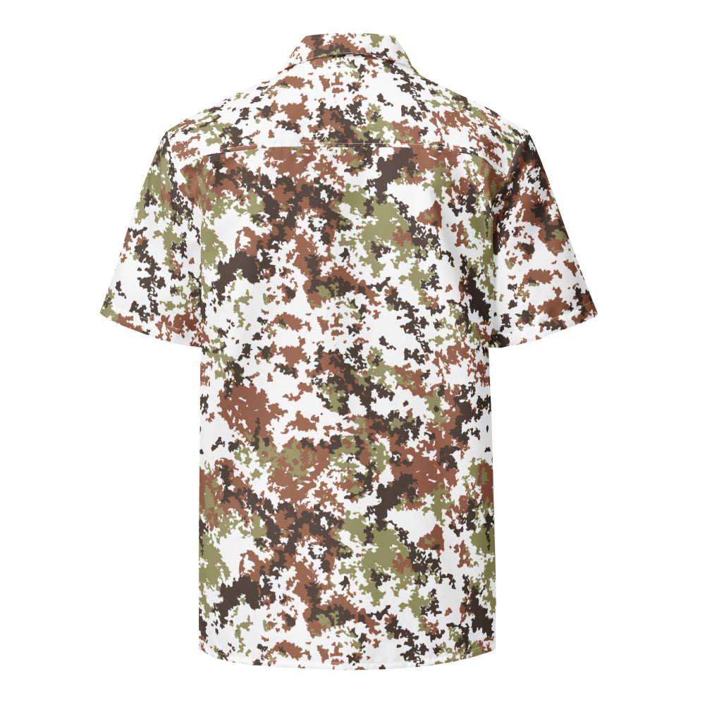 Italian Mimetico Vegetata Alpine CAMO Unisex button shirt - Button Shirt