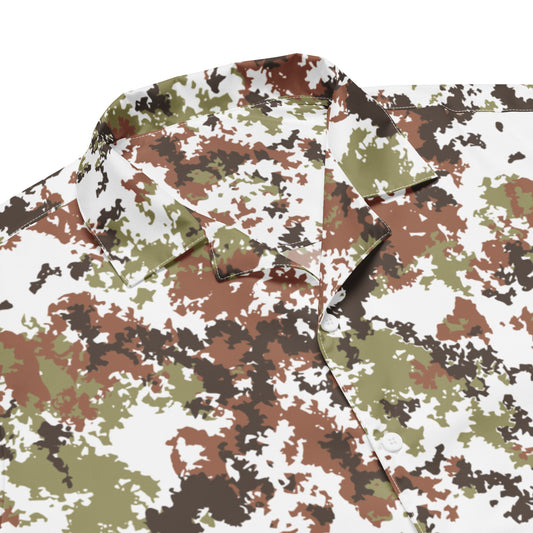 Italian Mimetico Vegetata Alpine CAMO Unisex button shirt Button Shirts