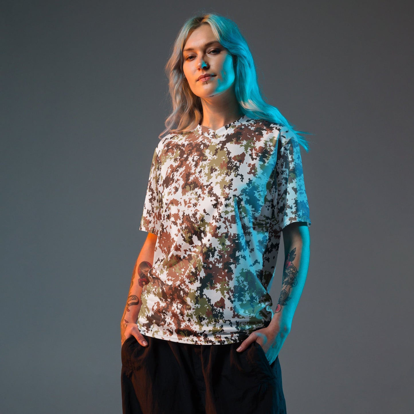 Italian Mimetico Vegetata Alpine CAMO unisex sports jersey - Sports Jerseys