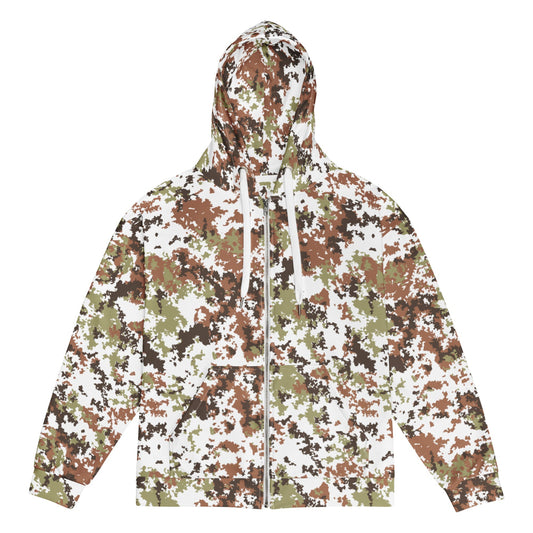 Italian Mimetico Vegetata Alpine CAMO Unisex zip hoodie - Zip Hoodie