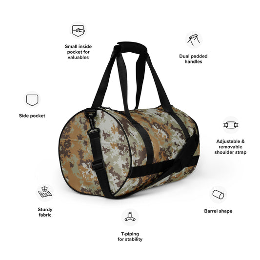 Italian Mimetico Vegetata Desert CAMO gym bag - Gym Bags