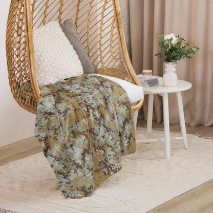 Italian Mimetico Vegetata Desert CAMO Sherpa blanket - Blanket