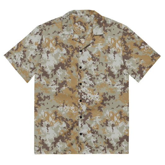 Italian Mimetico Vegetata Desert CAMO Unisex button shirt - 2XS - Button Shirts
