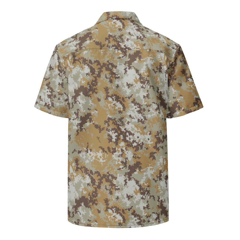 Italian Mimetico Vegetata Desert CAMO Unisex button shirt - Button Shirt