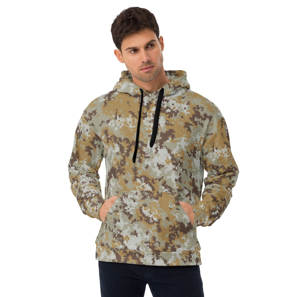 Italian Mimetico Vegetata Desert CAMO Unisex Hoodie - 2XS