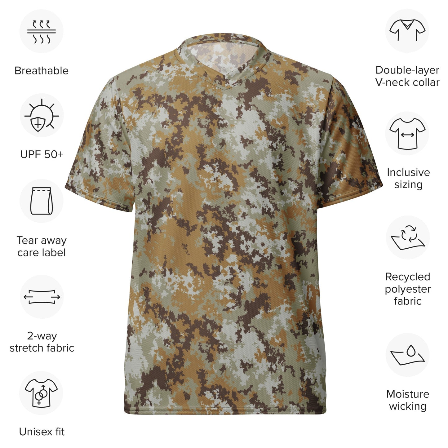 Italian Mimetico Vegetata Desert CAMO unisex sports jersey - Sports Jerseys