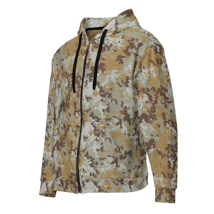 Italian Mimetico Vegetata Desert CAMO Unisex zip hoodie - Zip Hoodies