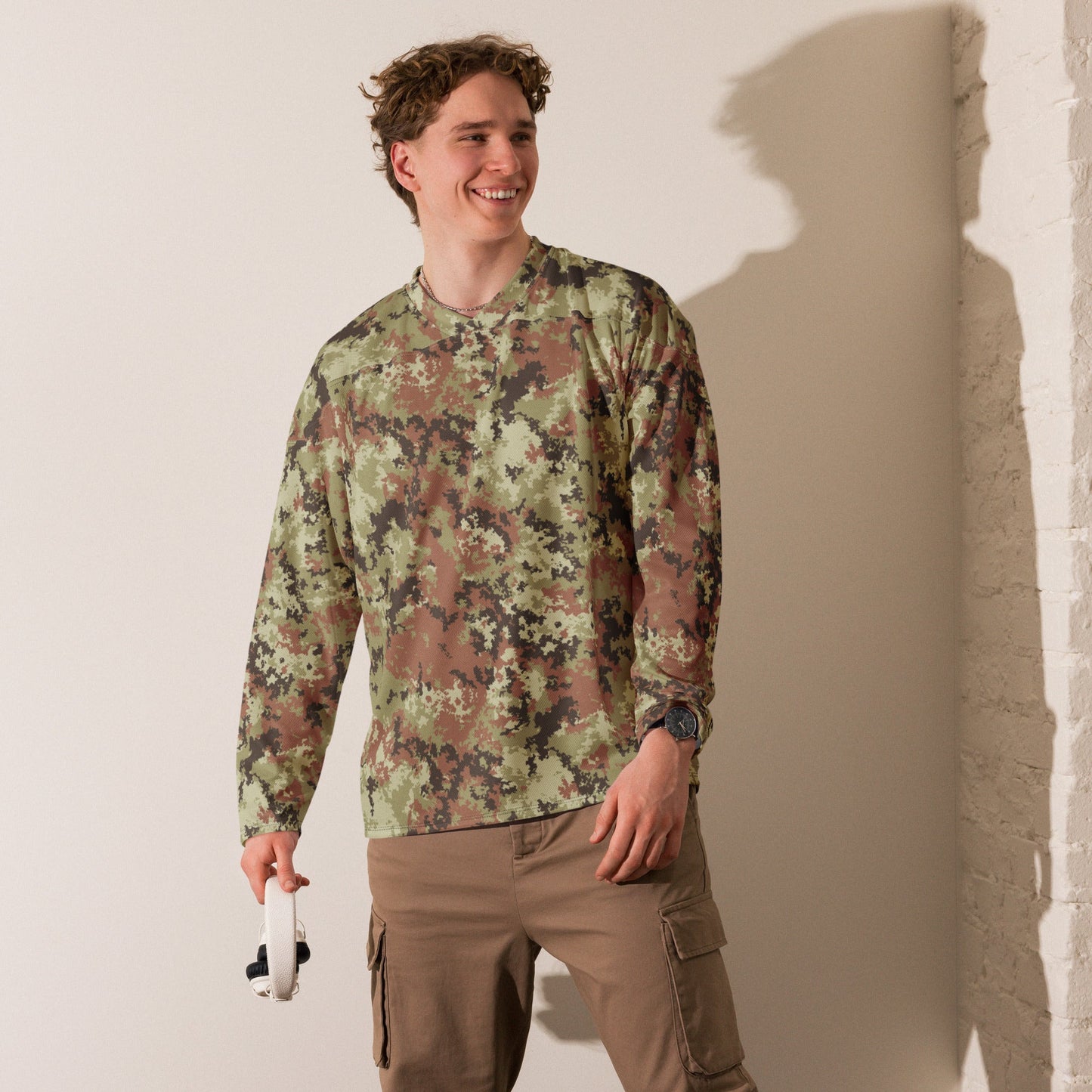 Italian Mimetico Vegetata CAMO hockey fan jersey - Hockey Jerseys