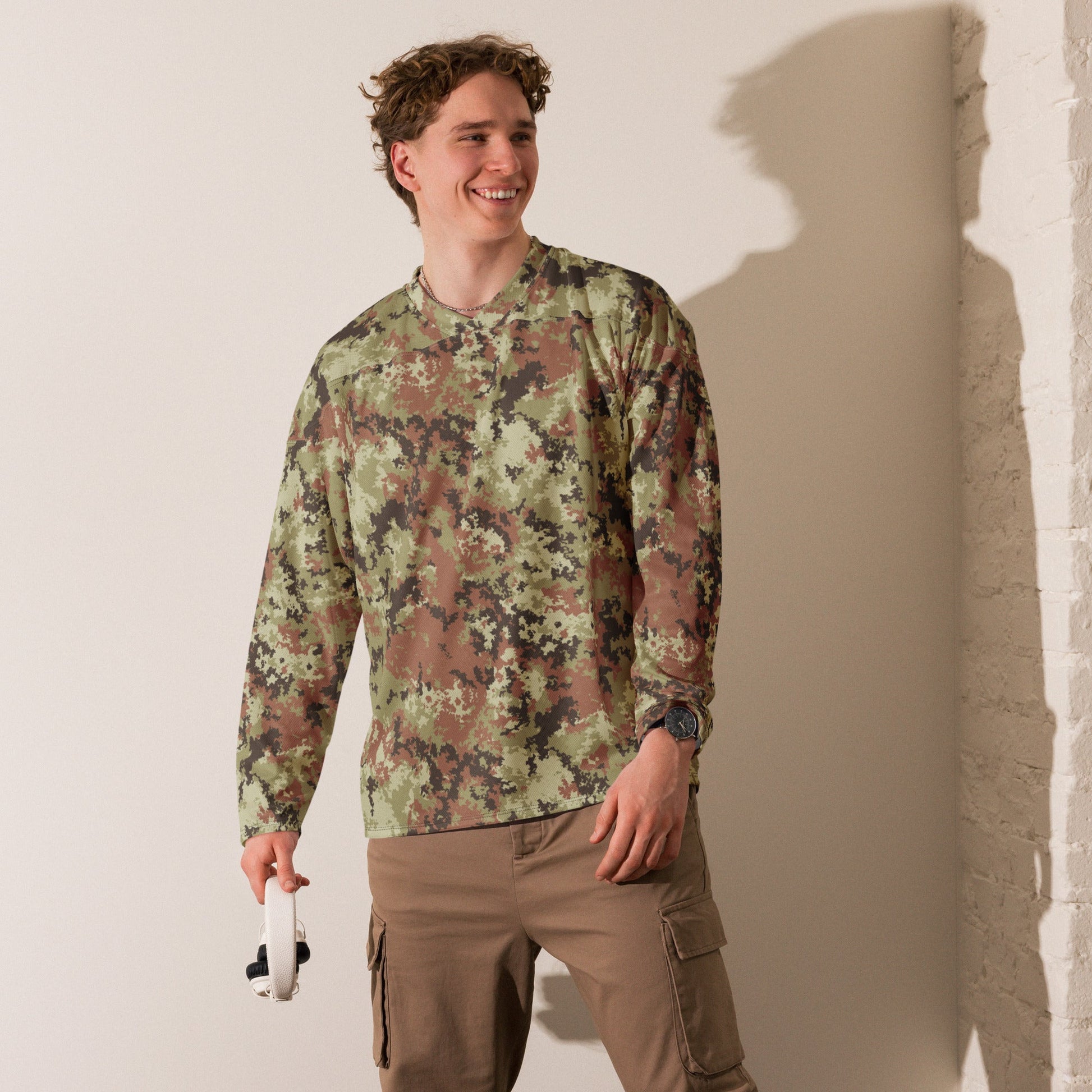 Italian Mimetico Vegetata CAMO hockey fan jersey - Hockey Jerseys