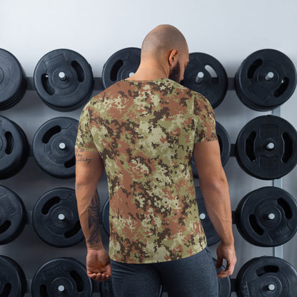 Italian Mimetico Vegetata CAMO Mens Athletic T-shirt - T-Shirts