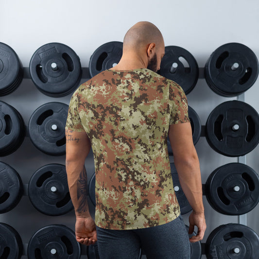 Italian Mimetico Vegetata CAMO Mens Athletic T-shirt - T-Shirts