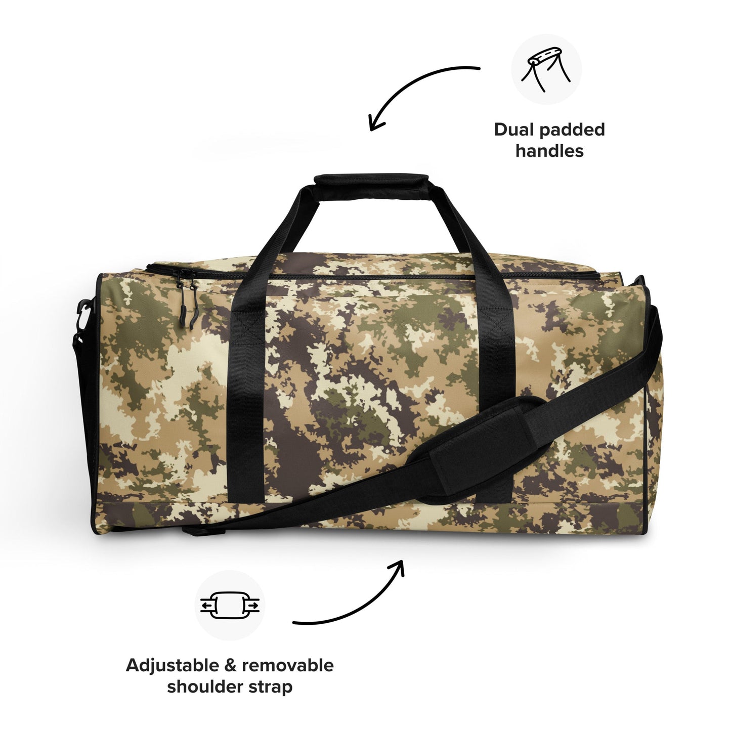 Italian Mimetico Vegetata Multiland CAMO Duffle bag - Bags