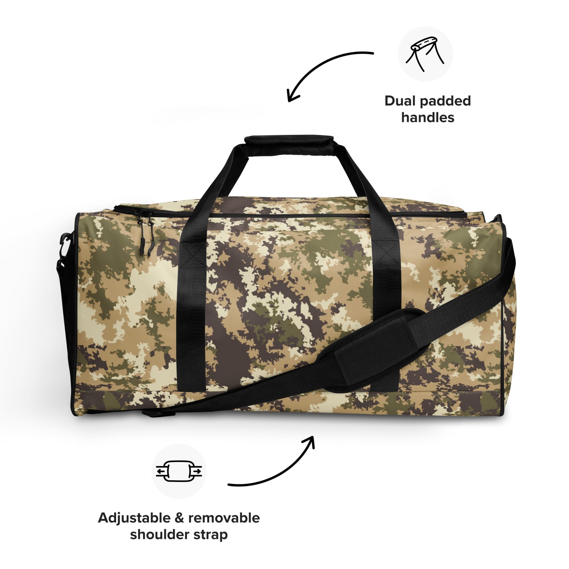 Italian Mimetico Vegetata Multiland CAMO Duffle bag - Bags