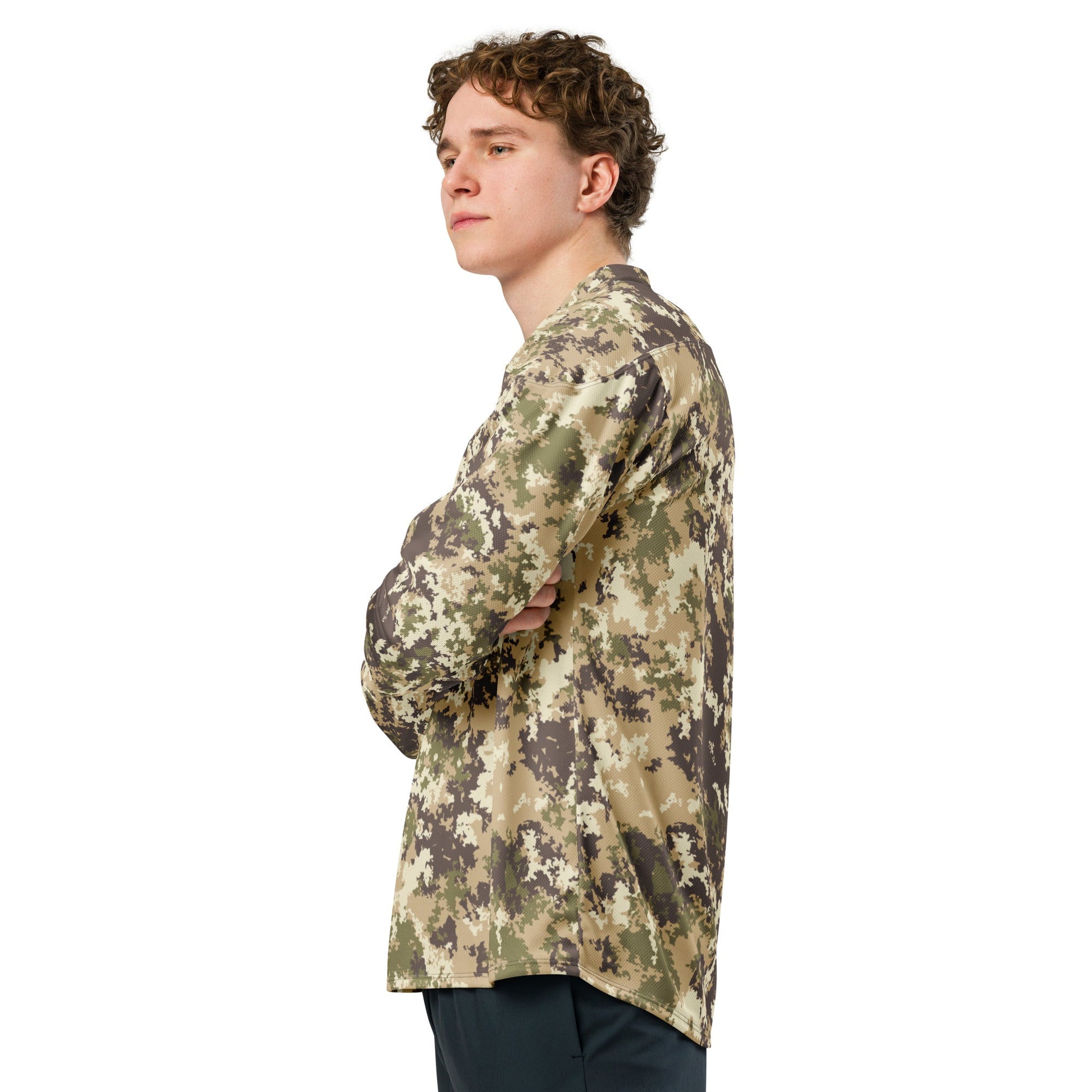 Italian Mimetico Vegetata Multiland CAMO hockey fan jersey - 2XS - Hockey Jerseys