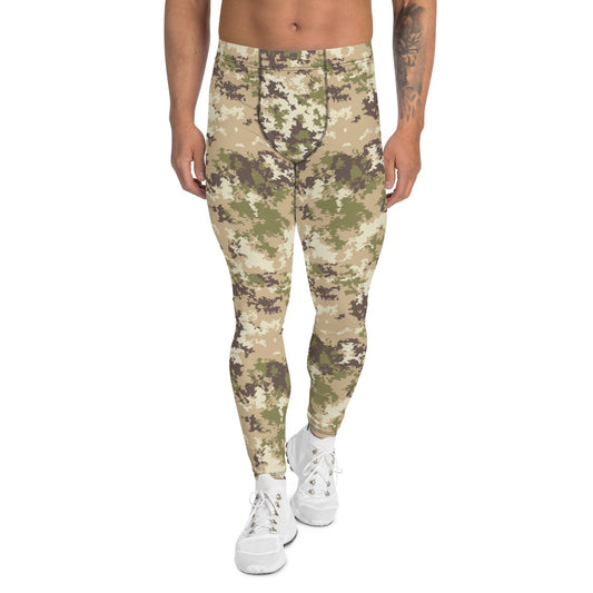 Italian Mimetico Vegetata Multiland CAMO Mens Leggings - XS