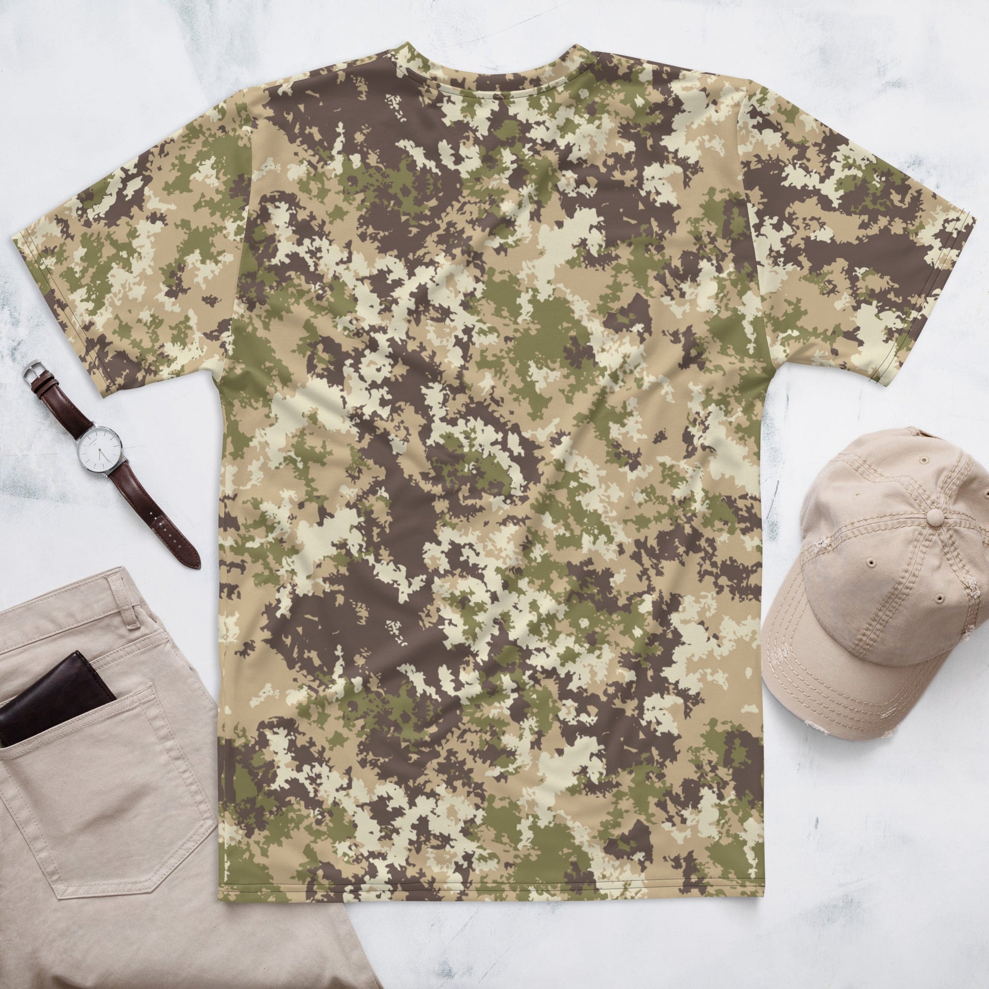 Italian Mimetico Vegetata Multiland CAMO Mens T-Shirt
