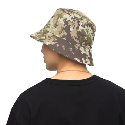Italian Mimetico Vegetata Multiland CAMO Reversible bucket hat - Bucket Hats