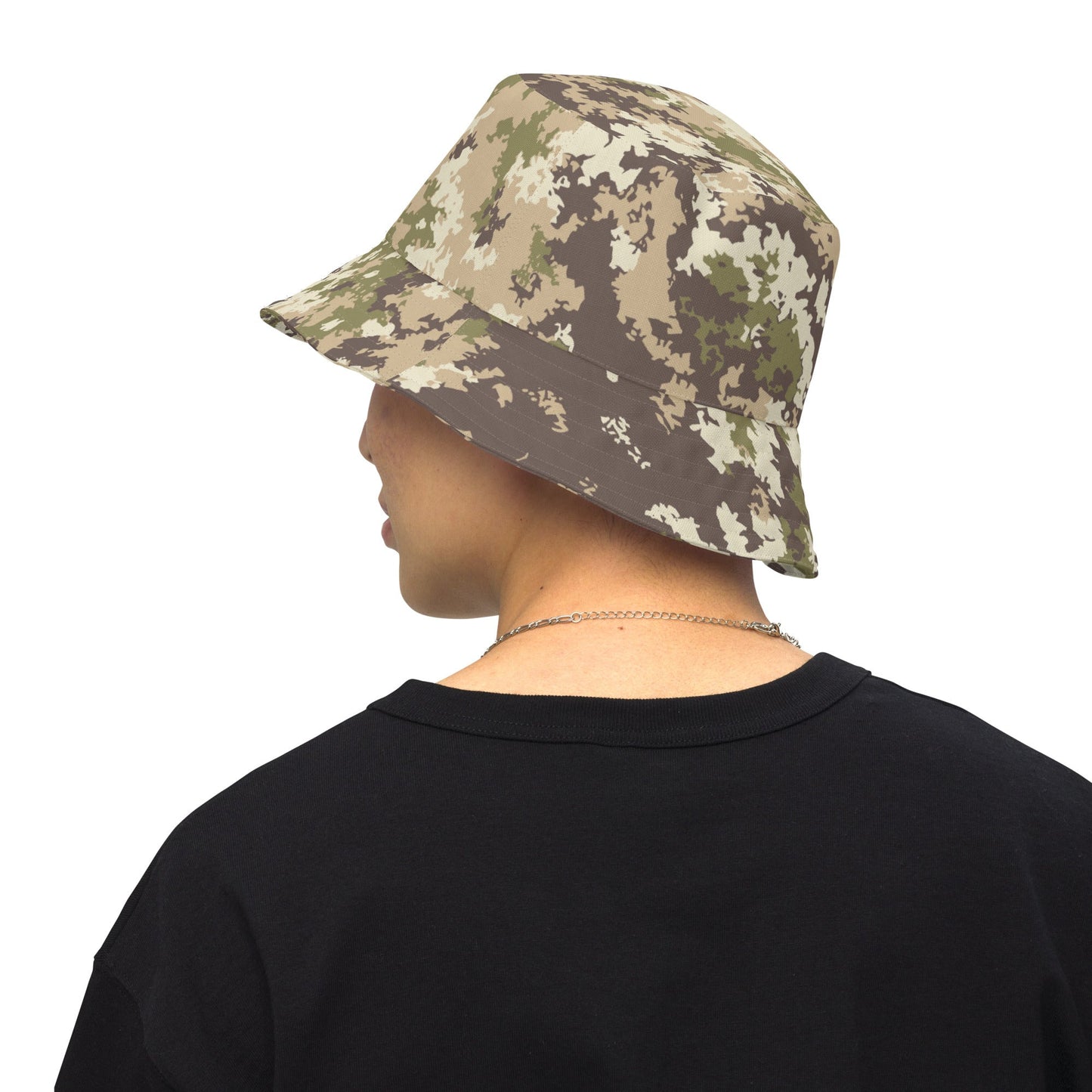 Italian Mimetico Vegetata Multiland CAMO Reversible bucket hat - S/M - Bucket Hats