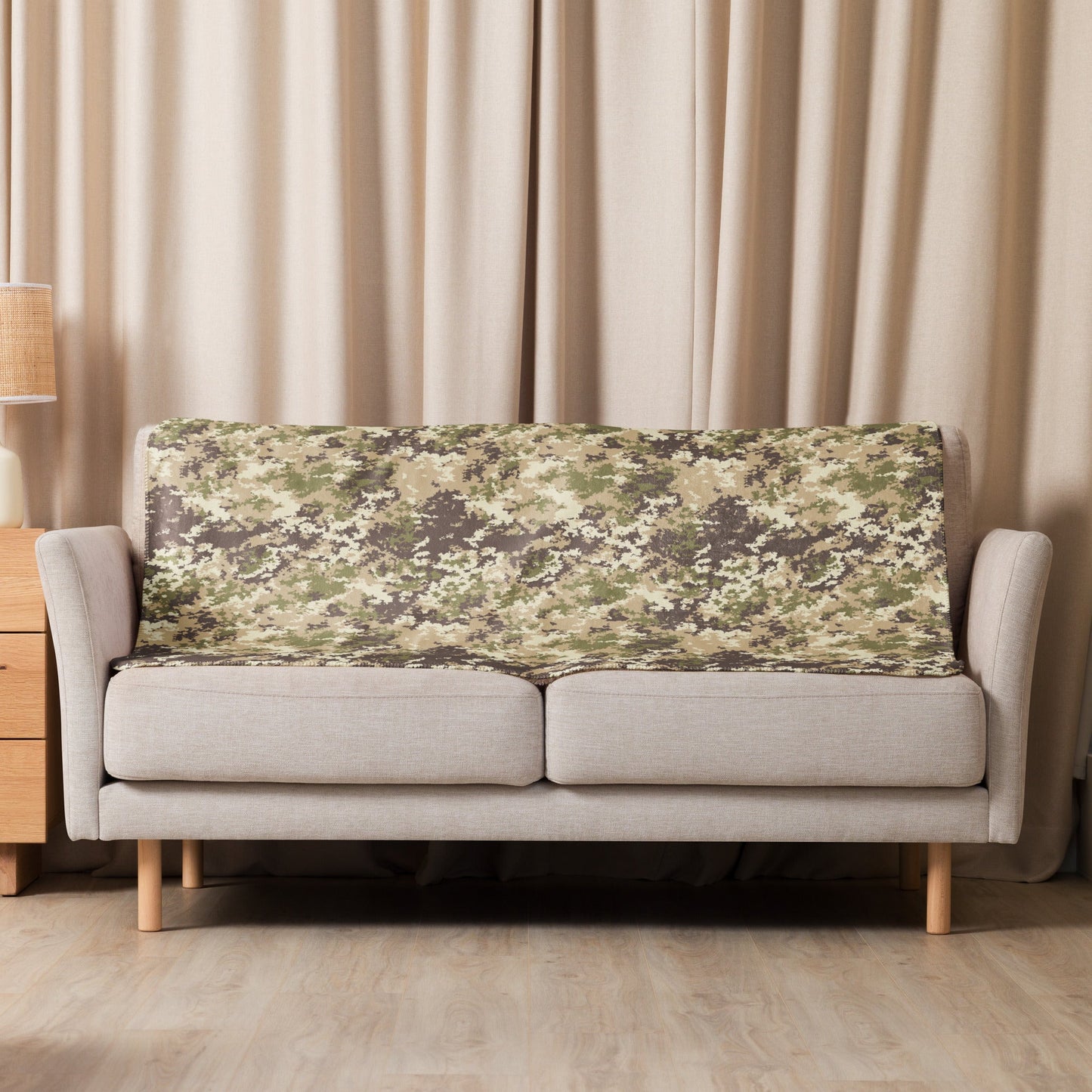 Italian Mimetico Vegetata Multiland CAMO Sherpa blanket - Blankets