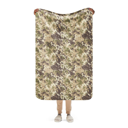 Italian Mimetico Vegetata Multiland CAMO Sherpa blanket - 37″×57″ - Blankets