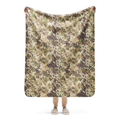 Italian Mimetico Vegetata Multiland CAMO Sherpa blanket - 50″×60″ - Blankets