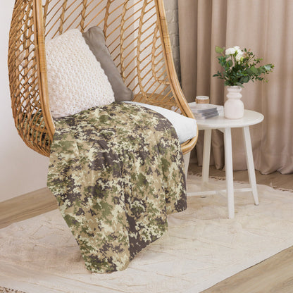 Italian Mimetico Vegetata Multiland CAMO Sherpa blanket - Blankets