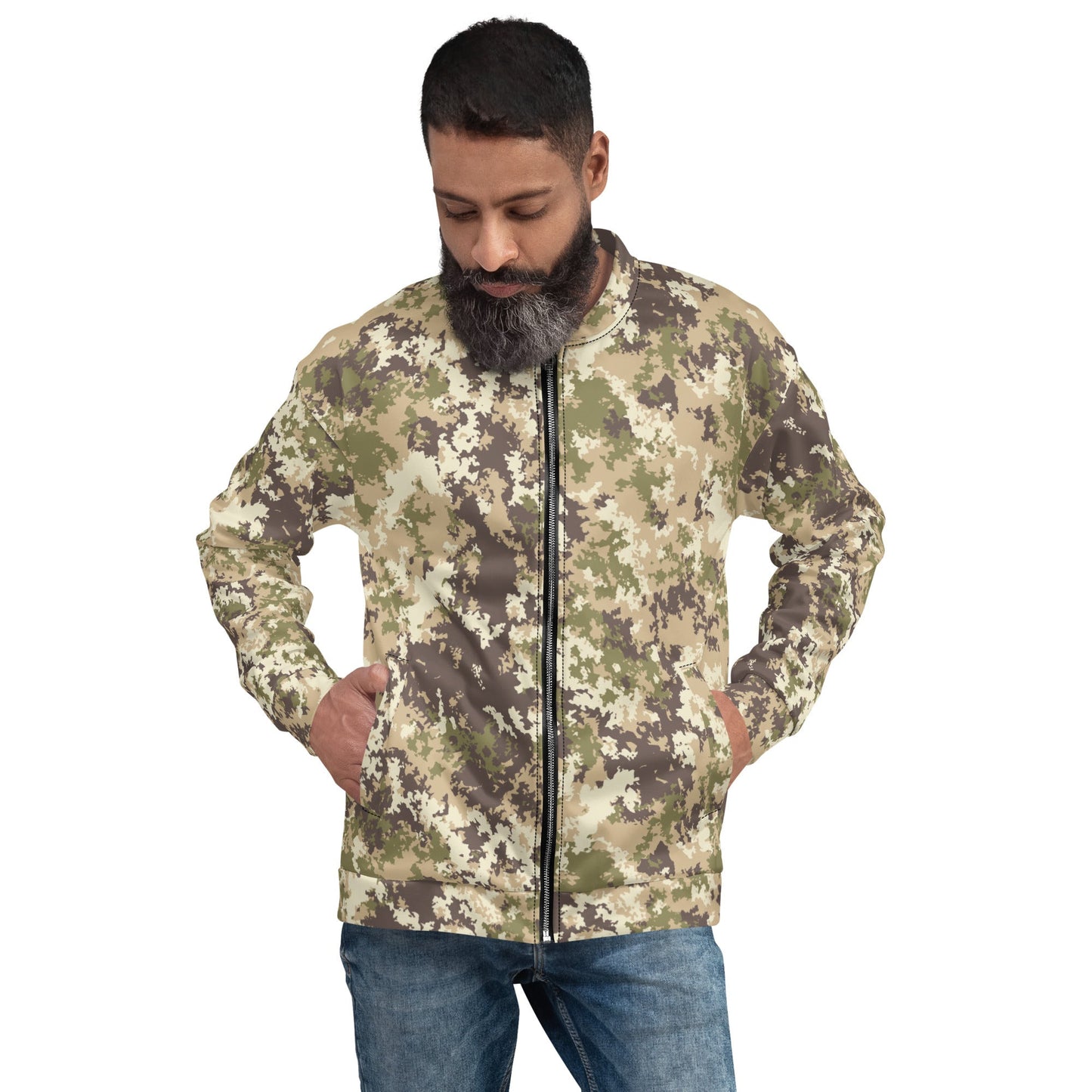 Italian Mimetico Vegetata Multiland CAMO Unisex Bomber Jacket - Jackets