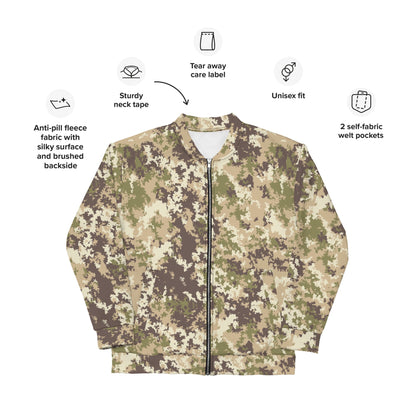 Italian Mimetico Vegetata Multiland CAMO Unisex Bomber Jacket - Jackets