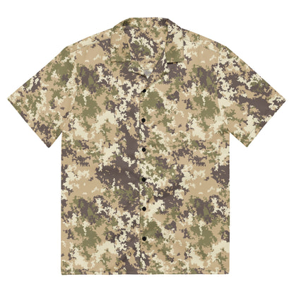 Italian Mimetico Vegetata Multiland CAMO Unisex button shirt - 2XS - Button Shirts