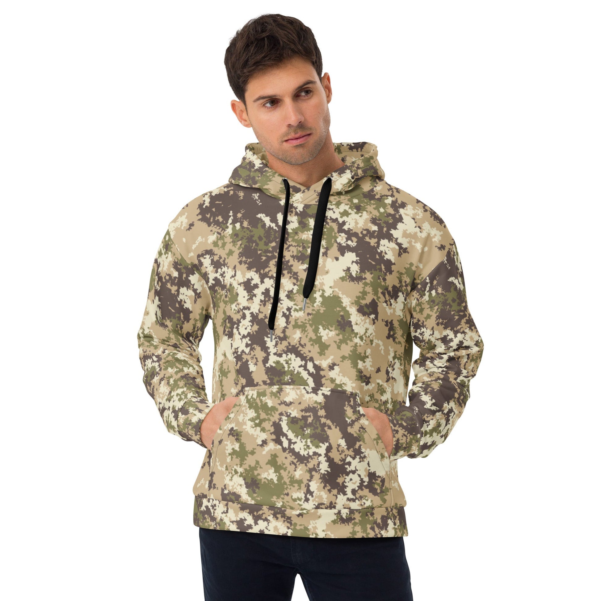 Italian Mimetico Vegetata Multiland CAMO Unisex Hoodie - 2XS - Hoodies