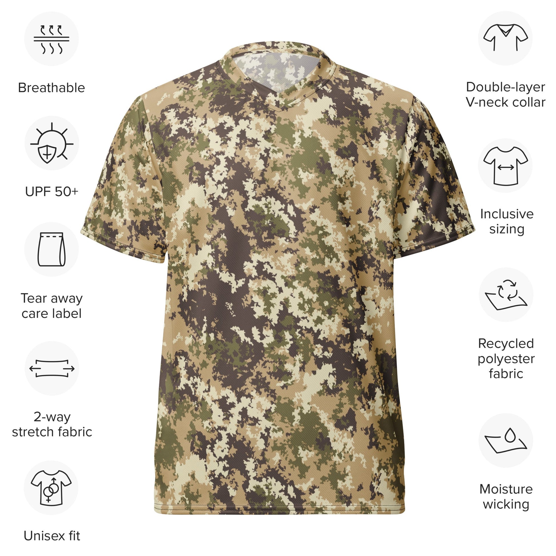 Italian Mimetico Vegetata Multiland CAMO unisex sports jersey - Sports Jerseys