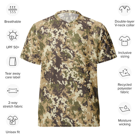 Italian Mimetico Vegetata Multiland CAMO unisex sports jersey - Sports Jerseys