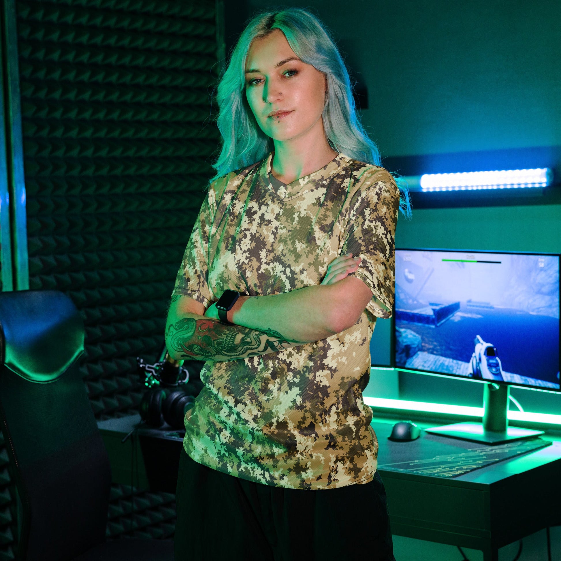 Italian Mimetico Vegetata Multiland CAMO unisex sports jersey - Sports Jerseys