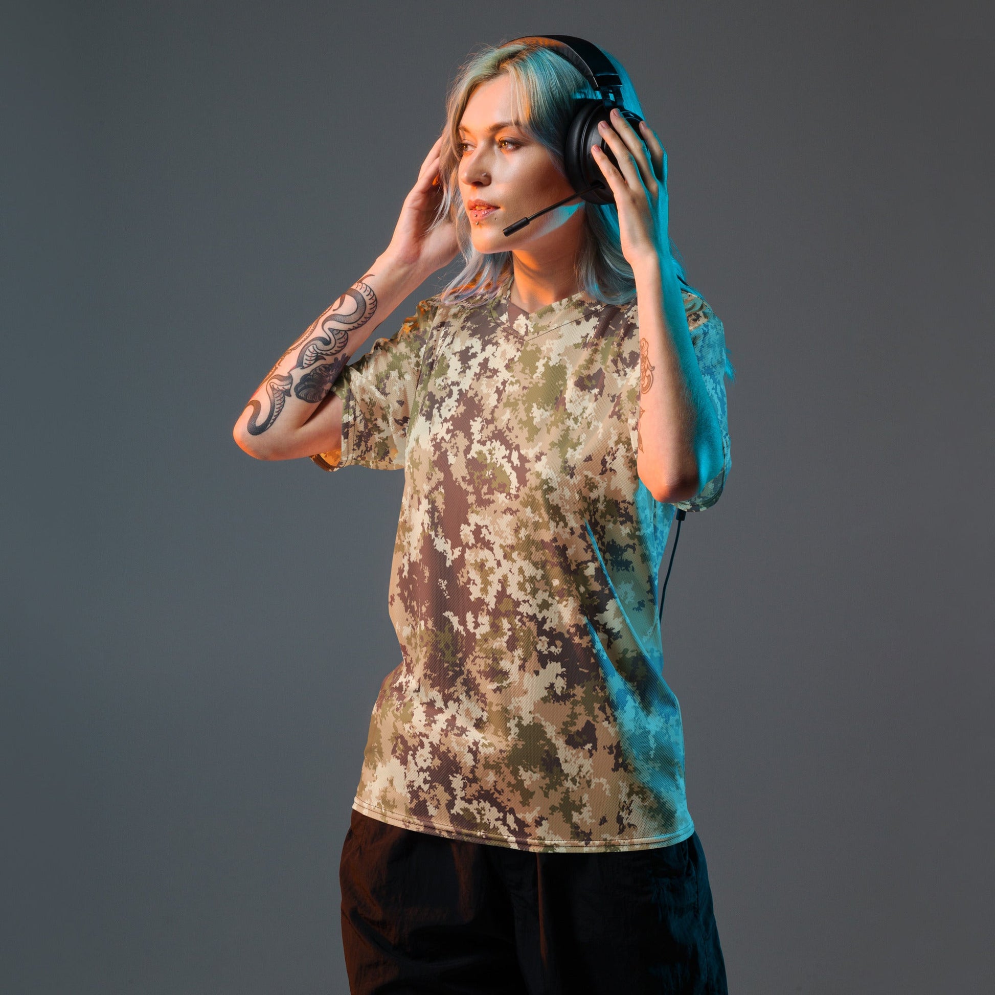 Italian Mimetico Vegetata Multiland CAMO unisex sports jersey - Sports Jerseys