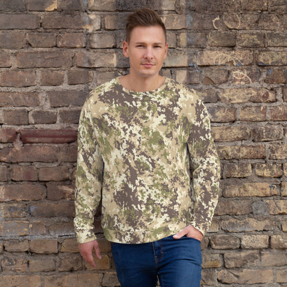 Italian Mimetico Vegetata Multiland CAMO Unisex Sweatshirt - XS - Sweatshirts