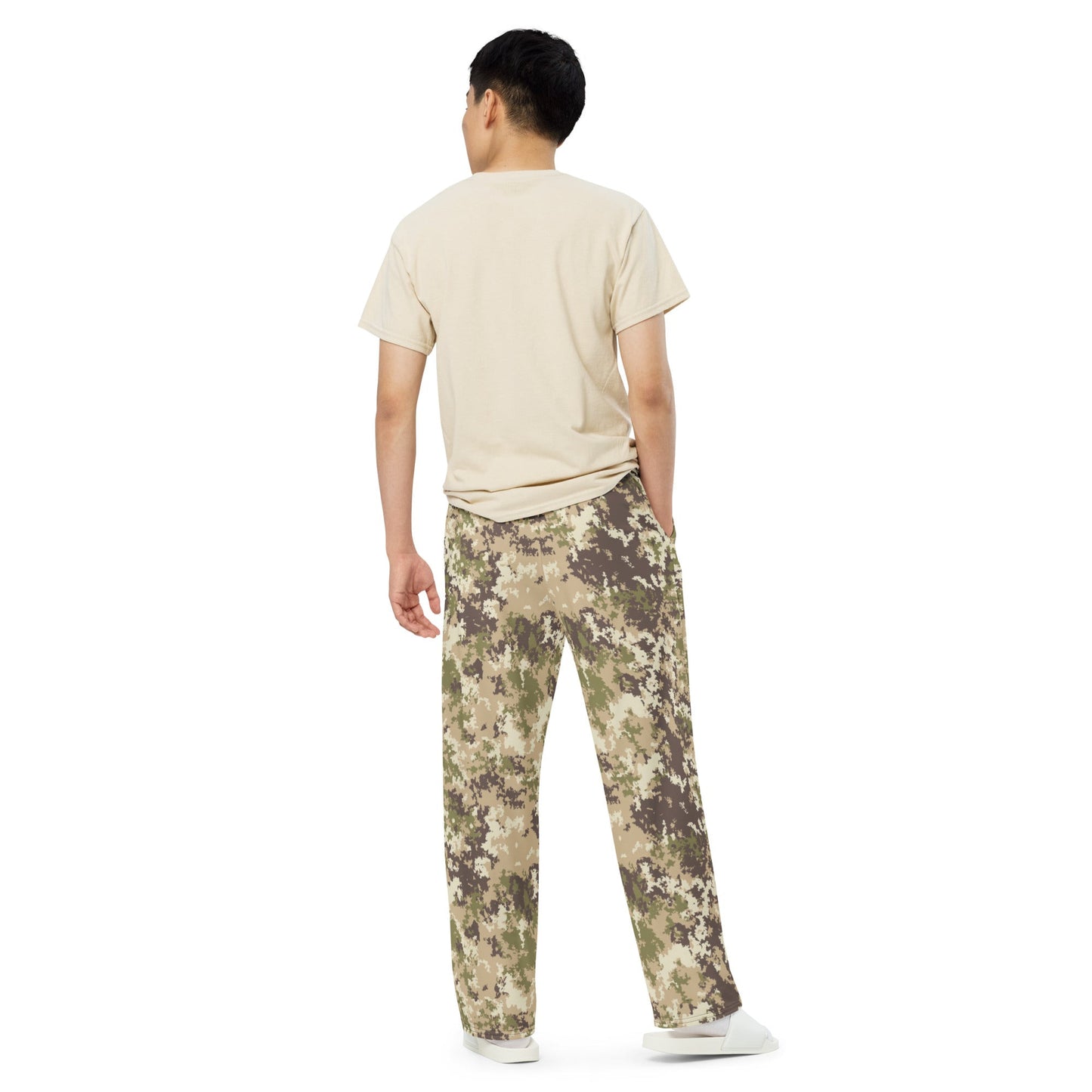 Italian Mimetico Vegetata Multiland CAMO unisex wide-leg pants - Wide-leg Pants