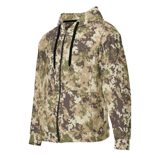 Italian Mimetico Vegetata Multiland CAMO Unisex zip hoodie - Zip Hoodies