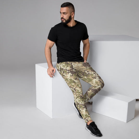 Italian Mimetico Vegetata Special Forces Multiland CAMO Men’s Joggers - XS - Mens