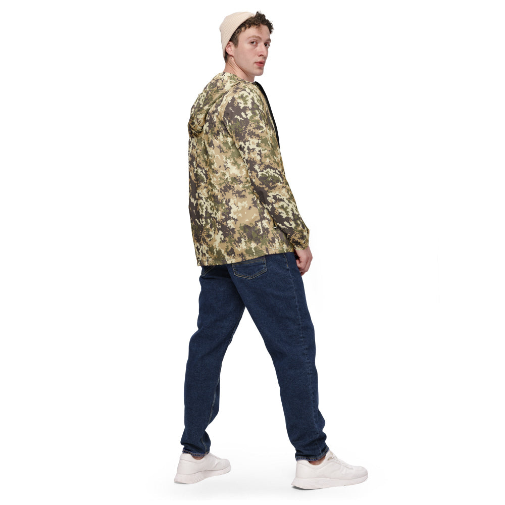 Italian Mimetico Vegetata Special Forces Multiland CAMO Men’s windbreaker - Mens Windbreaker