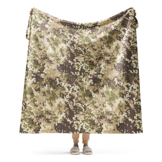 Italian Mimetico Vegetata Special Forces Multiland CAMO Sherpa blanket - 60″×80″ - Blanket