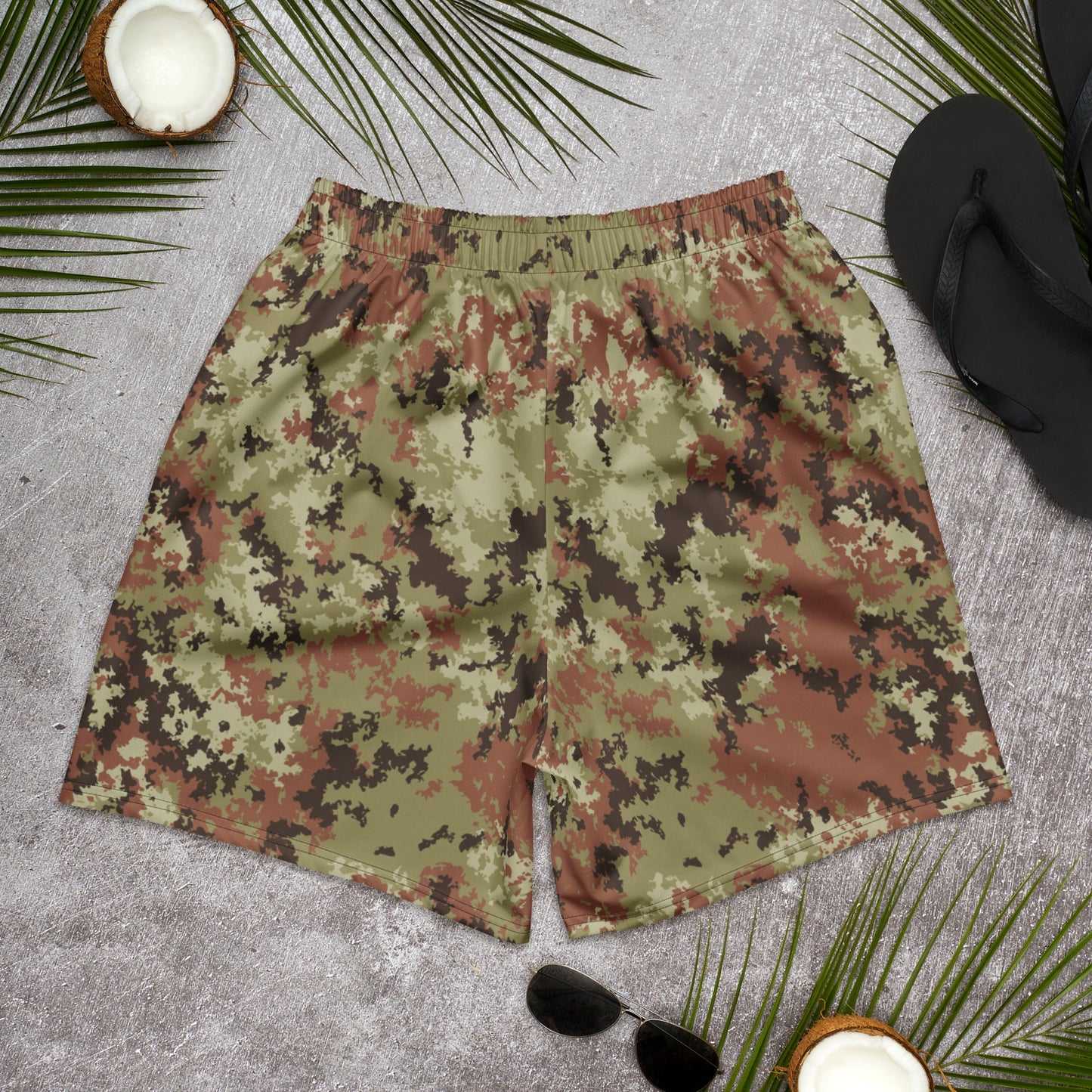 Italian Mimetico Vegetata CAMO Unisex Athletic Long Shorts