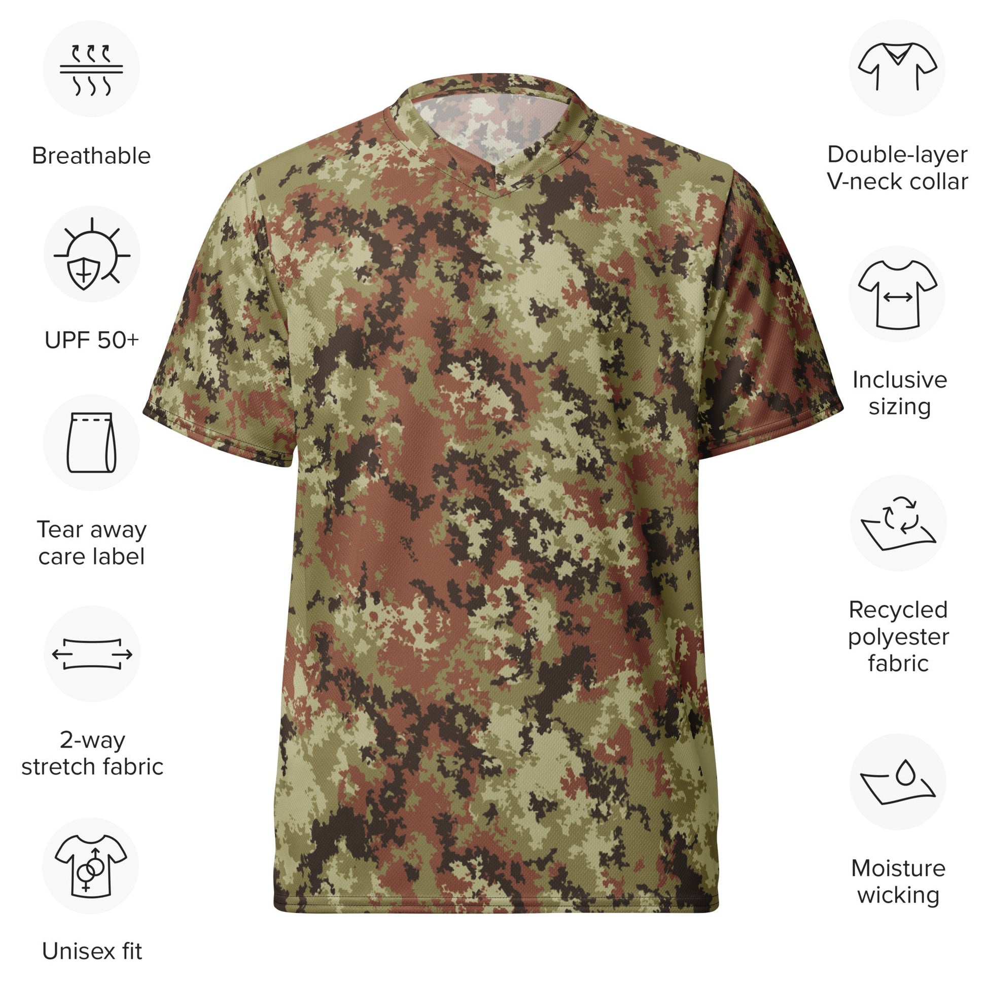 Italian Mimetico Vegetata CAMO unisex sports jersey - Sports Jerseys