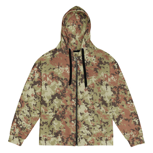 Italian Mimetico Vegetata CAMO Unisex zip hoodie - 2XS - Zip Hoodies